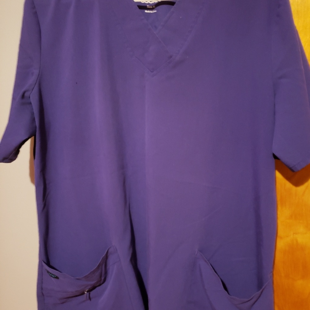 Jockey purple womens XL scrub top